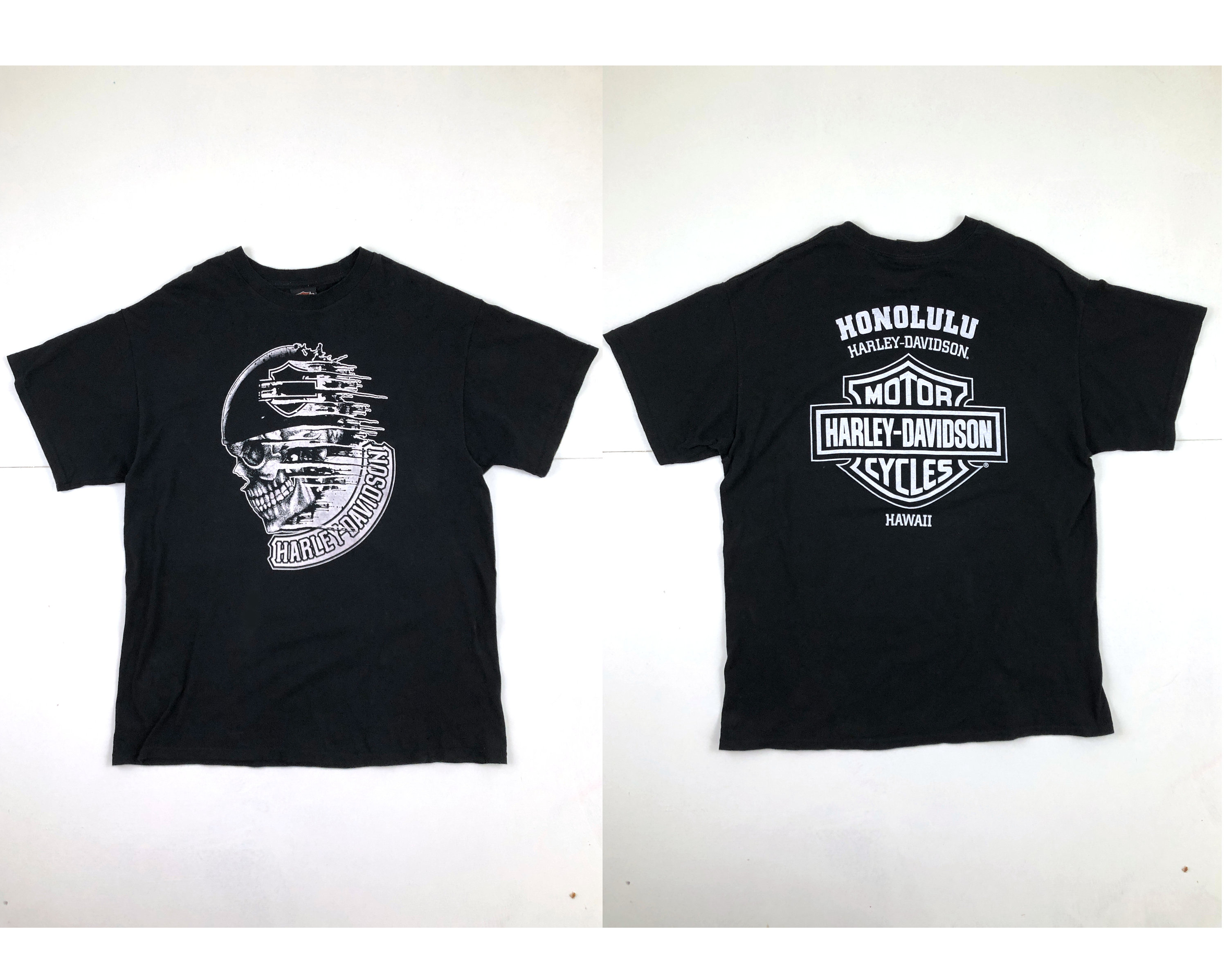 Vintage Harley Davidson Honolulu Hawaii T-shirt | 90s Black 