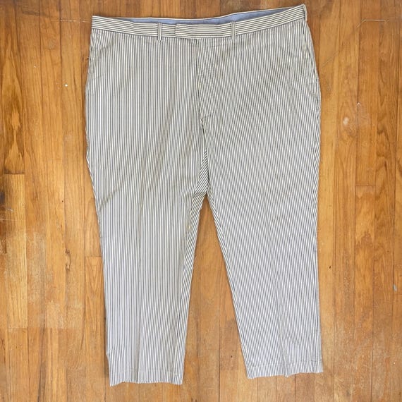 Vintage Mens Polo Ralph Lauren Pants Size 48x30 1990s Seersucker