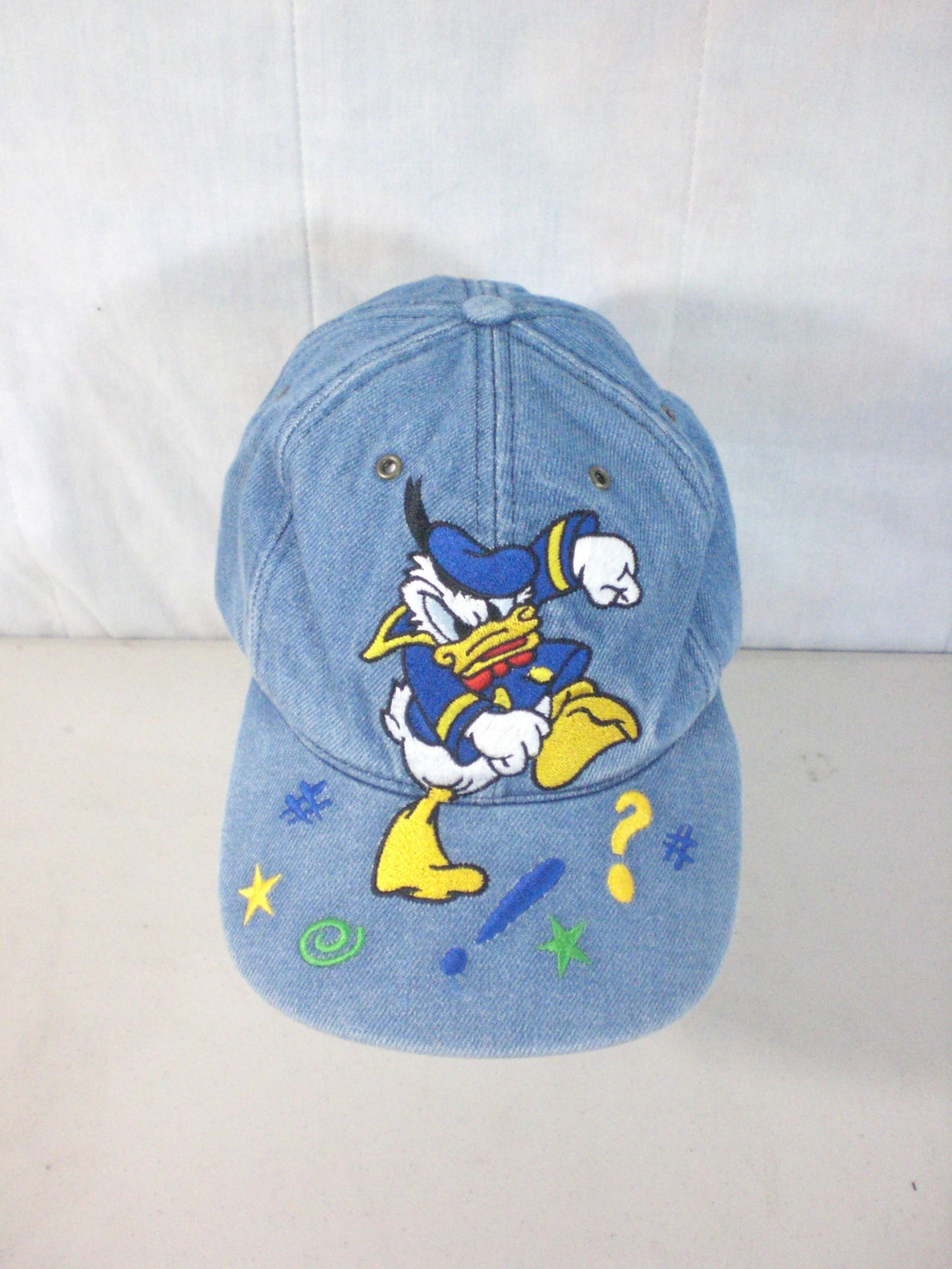 Mens disney hat. denim hat. donald duck hat. mens baseball Etsy