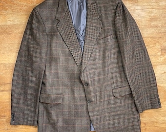 Costume Homme Tweed à Carreaux Bleu 3 pièces Gilet en
