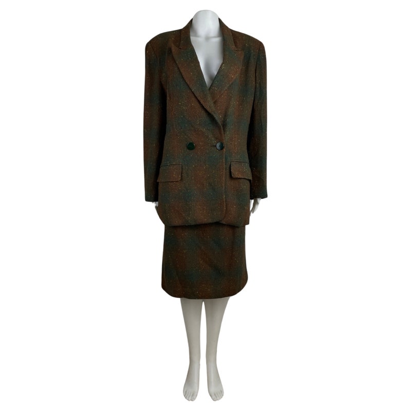Warm Sugar Cream Tweed Skirt Set