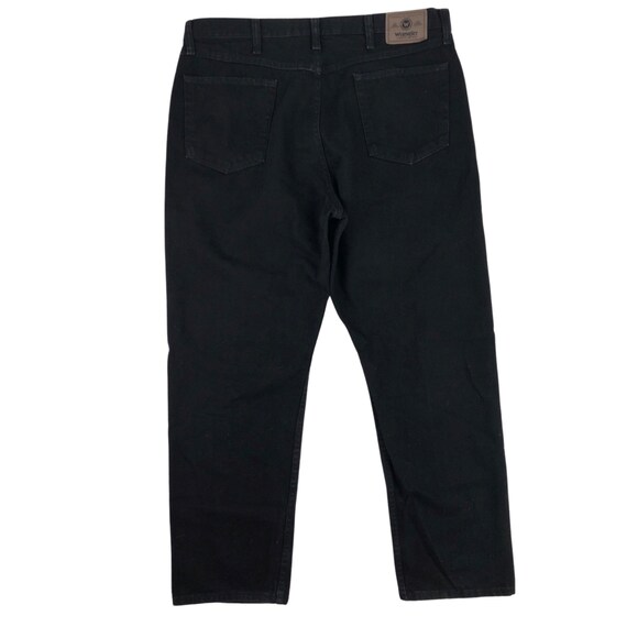 Vintage Mens Black Jeans | 90s Wrangler Denim Jea… - image 3