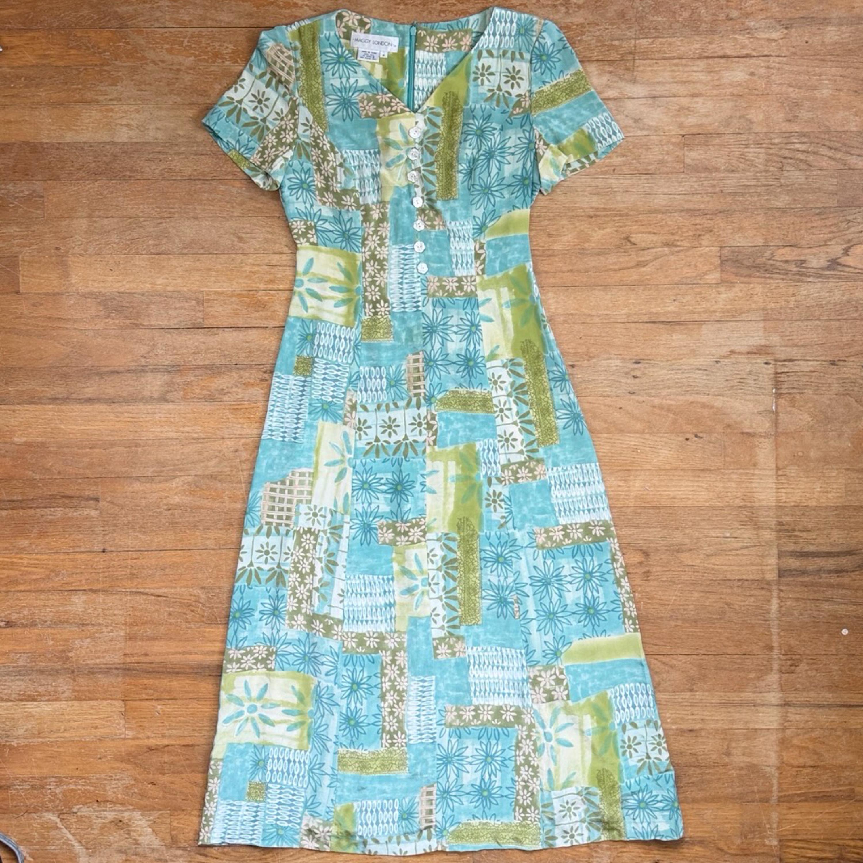 Patchwork Maxi Dress - Etsy