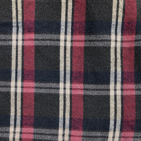 Vintage Mens Quilted Flannel Shirt | 80s Tartan P… - image 5