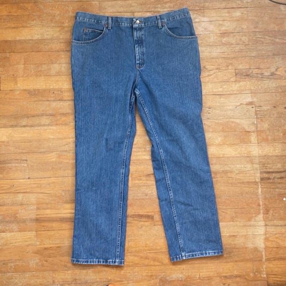 Vintage Mens Lee Jeans Size 44x32 1990s Medium Wash Regular Fit