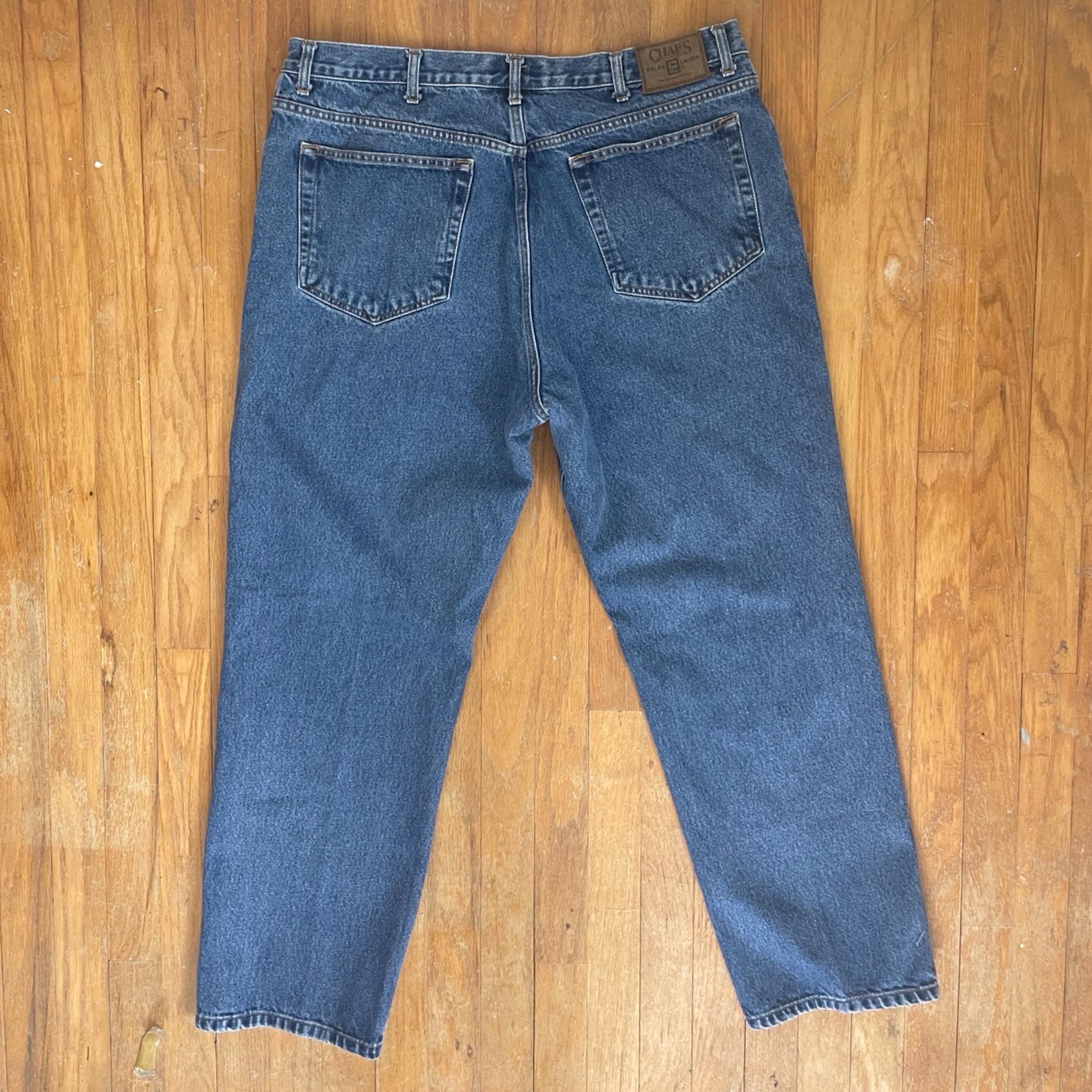 Vintage Mens Chaps Ralph Lauren Jeans Size 38x30 1990s Medium Wash