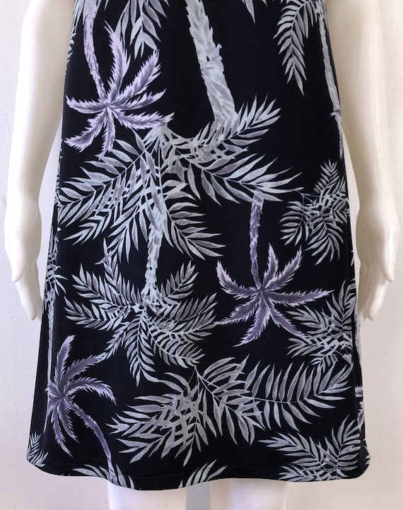 Vintage Palm Tree Dress | 90s Tropical Print Fine… - image 4