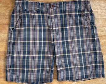 Vintage Herren Polo Ralph Lauren Karierte Shorts Größe 36 Taille 1990er Jahre Baumwolle Schrittlänge 9 ""