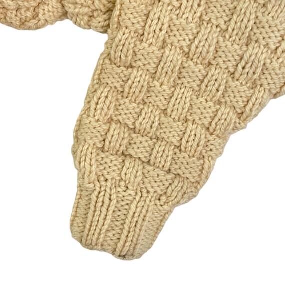 Vintage Chunky Ribbed Knit Sweater - Small