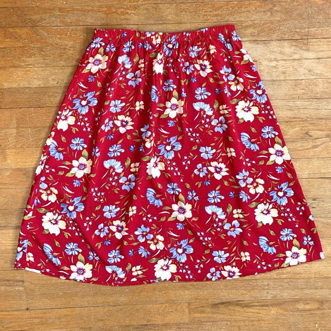 Jupe imprimée taille smockée en coton BIO GOTS Jupe imprimée taille smockée en coton BIO GOTS