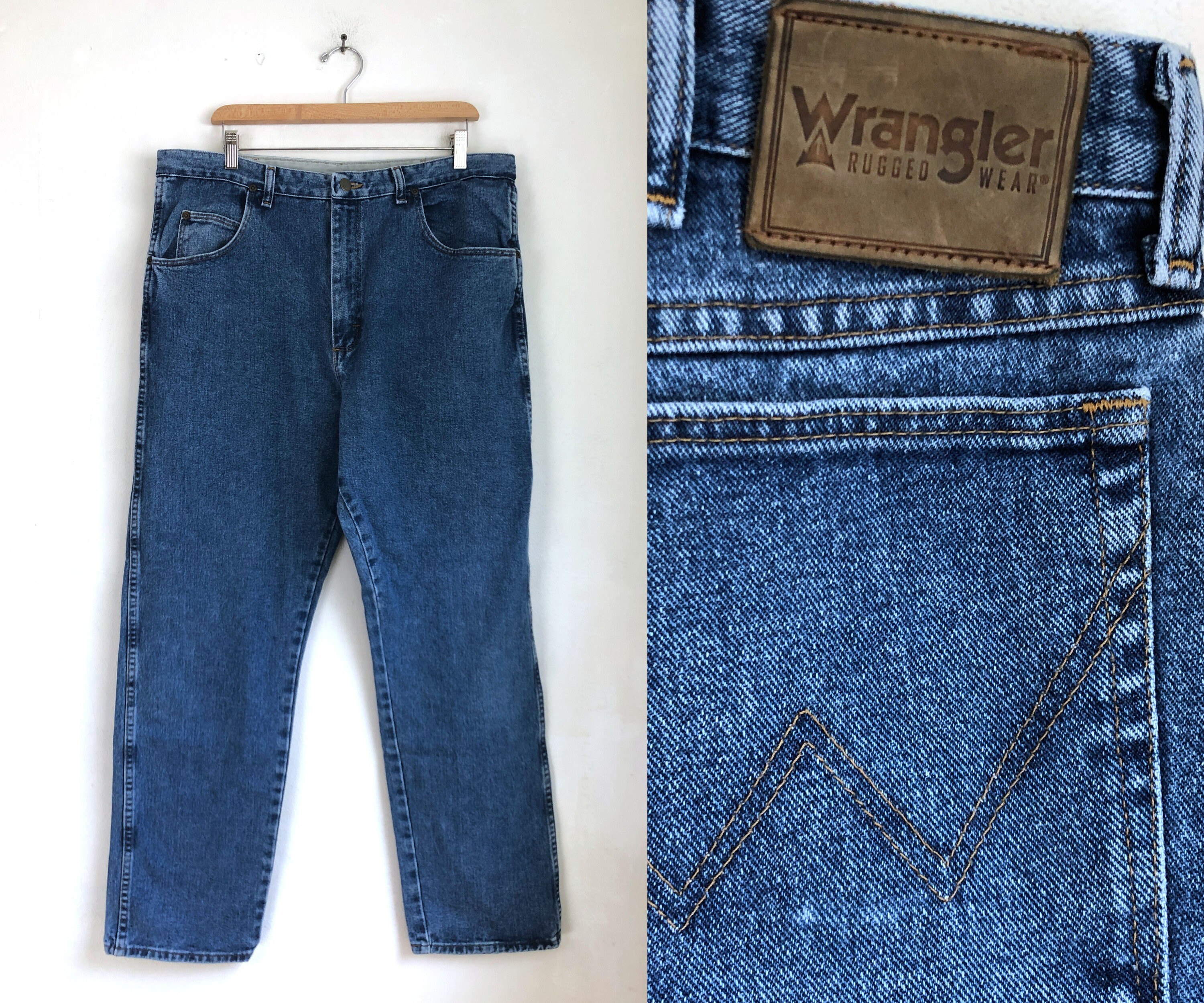 Vintage Mens Wrangler Jeans 90s Medium 