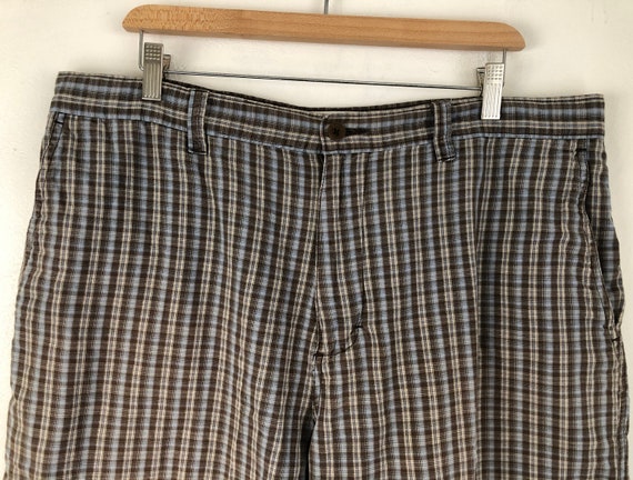 Vintage Mens Plaid Shorts | 90s Perry Ellis Tarta… - image 3