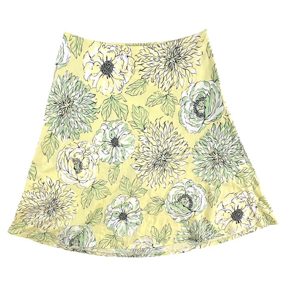 Vintage Floral Cotton Skirt Womens Size Medium | … - image 1