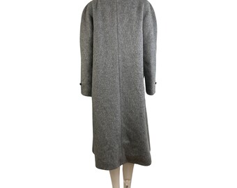 70s Mohair Coat England製 Vintage Llama Mohair Coat Womens Size Medium 1970s Gray Long