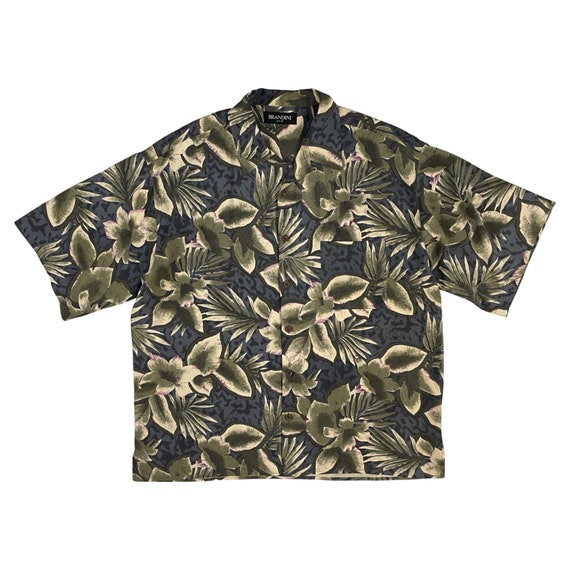 Vintage Mens Silk Hawaiian Shirt Mens Size XL | 9… - image 6