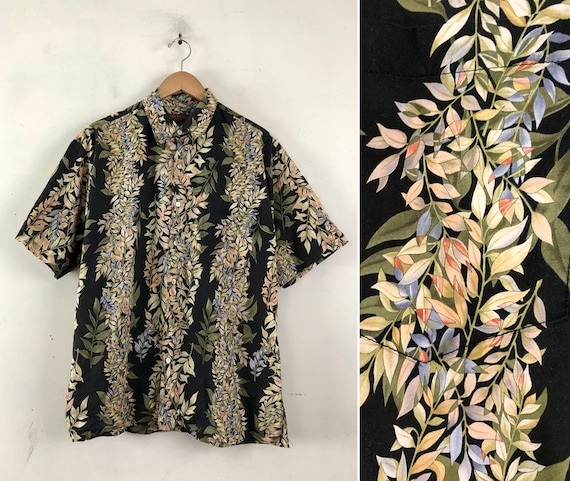 Vintage Mens Hawaiian Shirt | 90s Tori Richard Flo