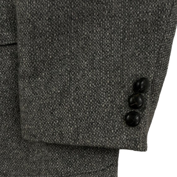 Vintage Mens Tweed Blazer with Suede Elbow Patche… - image 2
