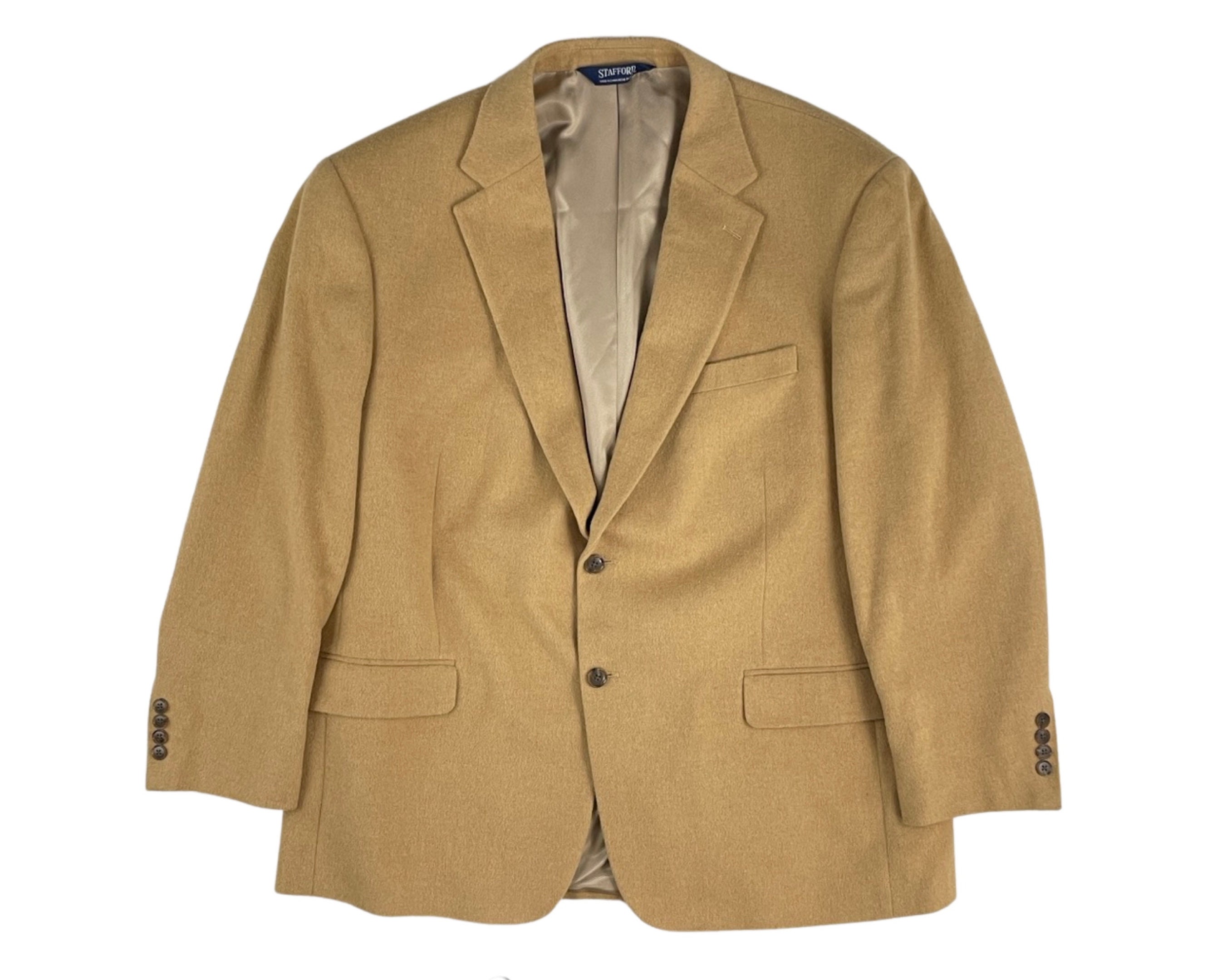 Stafford camel top hair sport coat