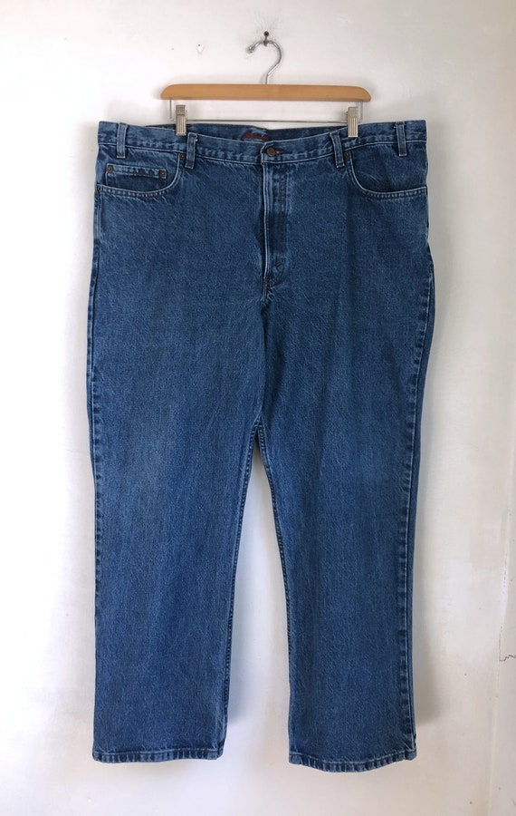 Vintage Mens Eddie Bauer Jeans 90s Relaxed Fit Faaded Wash Jeans Mens Size 44x32 44 Waist X 23 Inseam - Etsy Vintage Mens Eddie Bauer Jeans 90s Relaxed Fit Faaded Wash Jeans Mens Size 44x32 44 Waist X 23 Inseam - Etsy