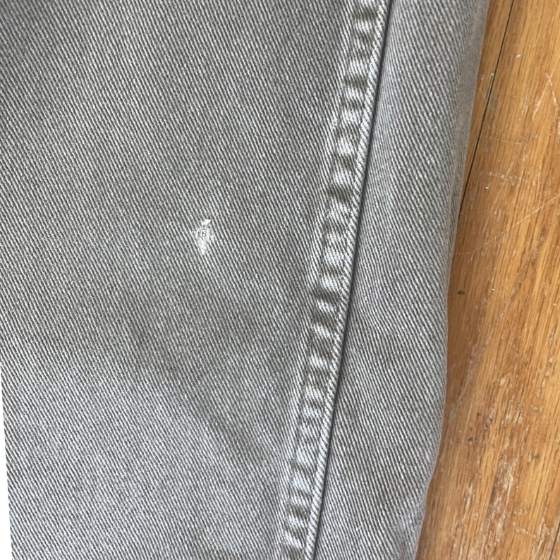 Vintage herrjeans i blekt olivgröna, storlek 40x32, Wrangler-denim från 1990-talet | Midja 40 x Innerben 30 bild 3
