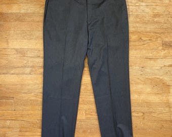 Vintage Mens Wool Pants Size 38x32 1990s Jos A Bank Taupe Woven