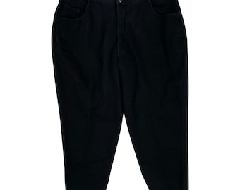 Jeans neri vintage da donna taglie forti 2X/3X (24W) / vestibilità rilassata Deadstock degli anni '90