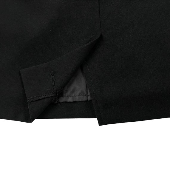 Vintage Black Crepe Skirt Size Medium | 30" Waist… - image 6