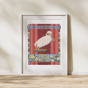 Aries Zodiac Art Print | Astrology Poster | Zodiac Gifts | Star Sign, Wall Art | Modern Vintage Art