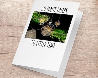 Moth Lamp Meme Wood Christmas Tree Holiday Ornament