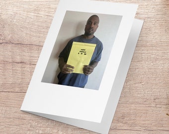 Kanye Notepad (Custom) Birthday Card, Yellow Notepad, Ye Meme, Funny Birthday Card, Kanye Meme Card, My Account is not hacked, Pete Davidson