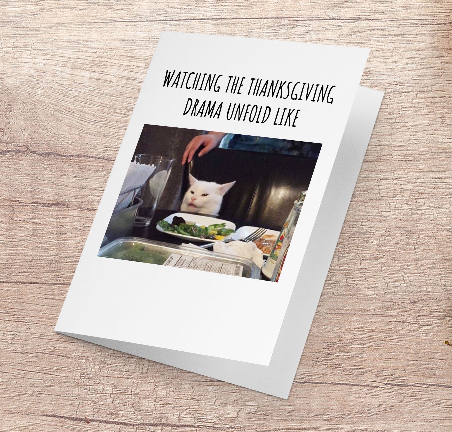 Thanksgiving Drama Cat, Cat Eating Meme, Thanksgiving Meme, Funny