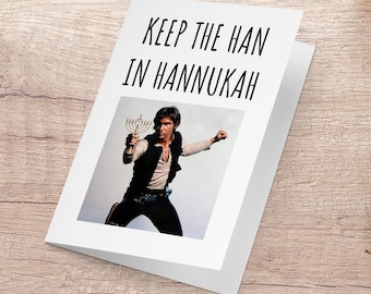 Han Solo Meme, Funny Hanukkah Card, Star Wars Meme,  Happy Holidays, Chanukah Meme