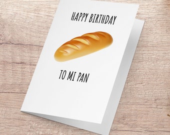 Mi Pan Birthday Card, Tiktok Meme, My Bread Meme , Zu zu zu zu zu zu, Funny Birthday Card, Internet Meme Card