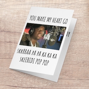 Big Shaq, Valentine&#39;s Day Card, Boyfriend, Girlfriend, Meme, Internet Meme Card, Funny Greeting