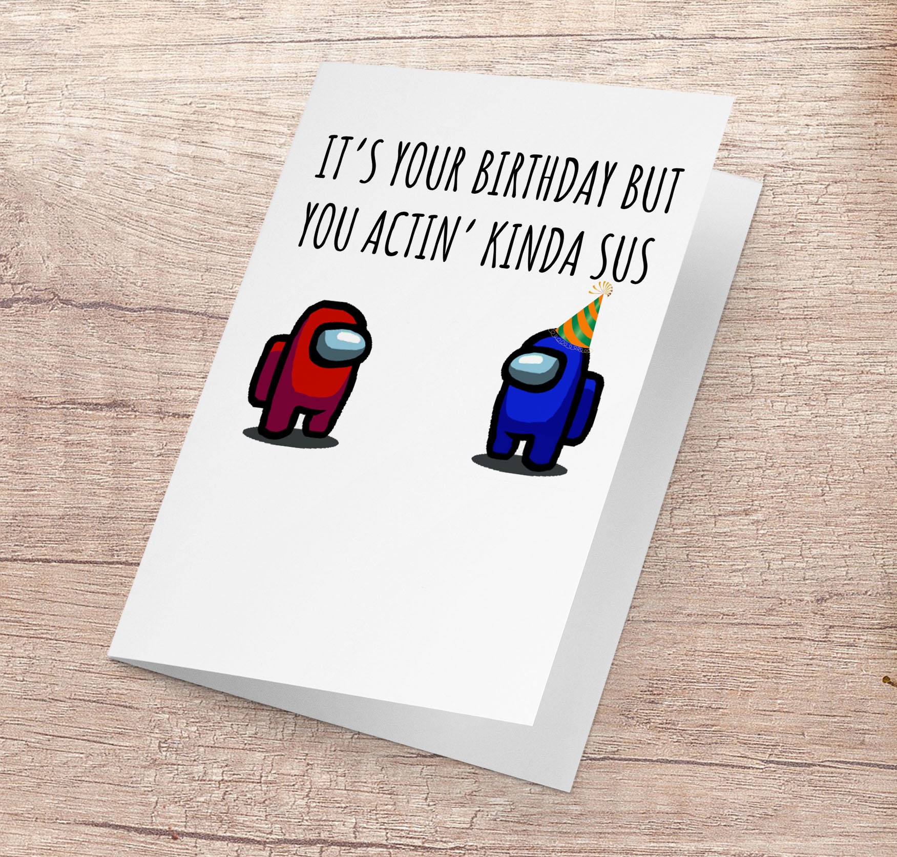 when impostor is sus  Greeting Card for Sale by QualityMemage