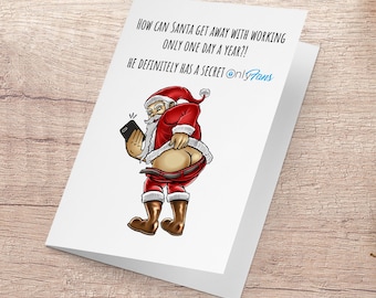 Santa has an Onlyfans, Xmas Card