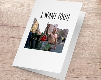 Techno Viking, I want you, Meme, Valentine's Day Card, Techno,  Boyfriend, Girlfriend, Meme, tiktok Card, Funny Greeting, Love, Youtube