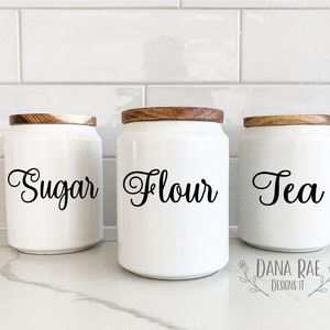 Flour And Sugar Canisters - Foter