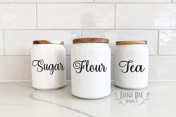 3 Canister Set for Flour, Sugar and Coffee/tea 