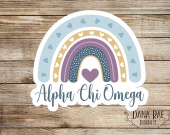 Alpha Chi Omega Handwriting Script Sorority Baseball Cap Custom Color ...