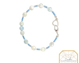 Sterling Silver Aquamarine Bracelet