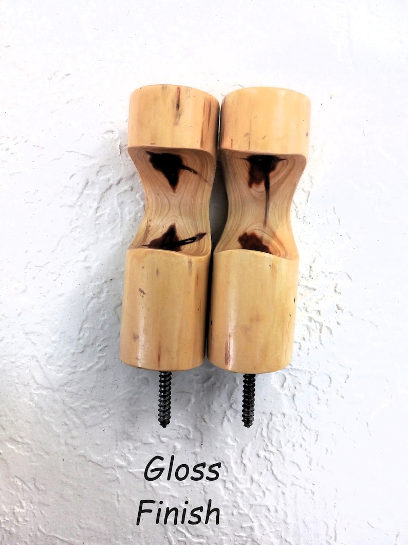 Two Wood Curtain Rod Brackets, Rustic Wooden Brackets, Farmhouse ...