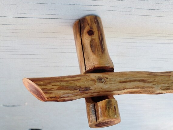 Cedar Wood Curtain Rod Brackets Curtain Holders Wood Rustic Etsy