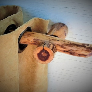 30&quot;- 50&quot; Wood Curtain Rod, Natural Wood Curtain Rods, Rustic Cedar Rods, Reclaimed Wood For Rustic Decor