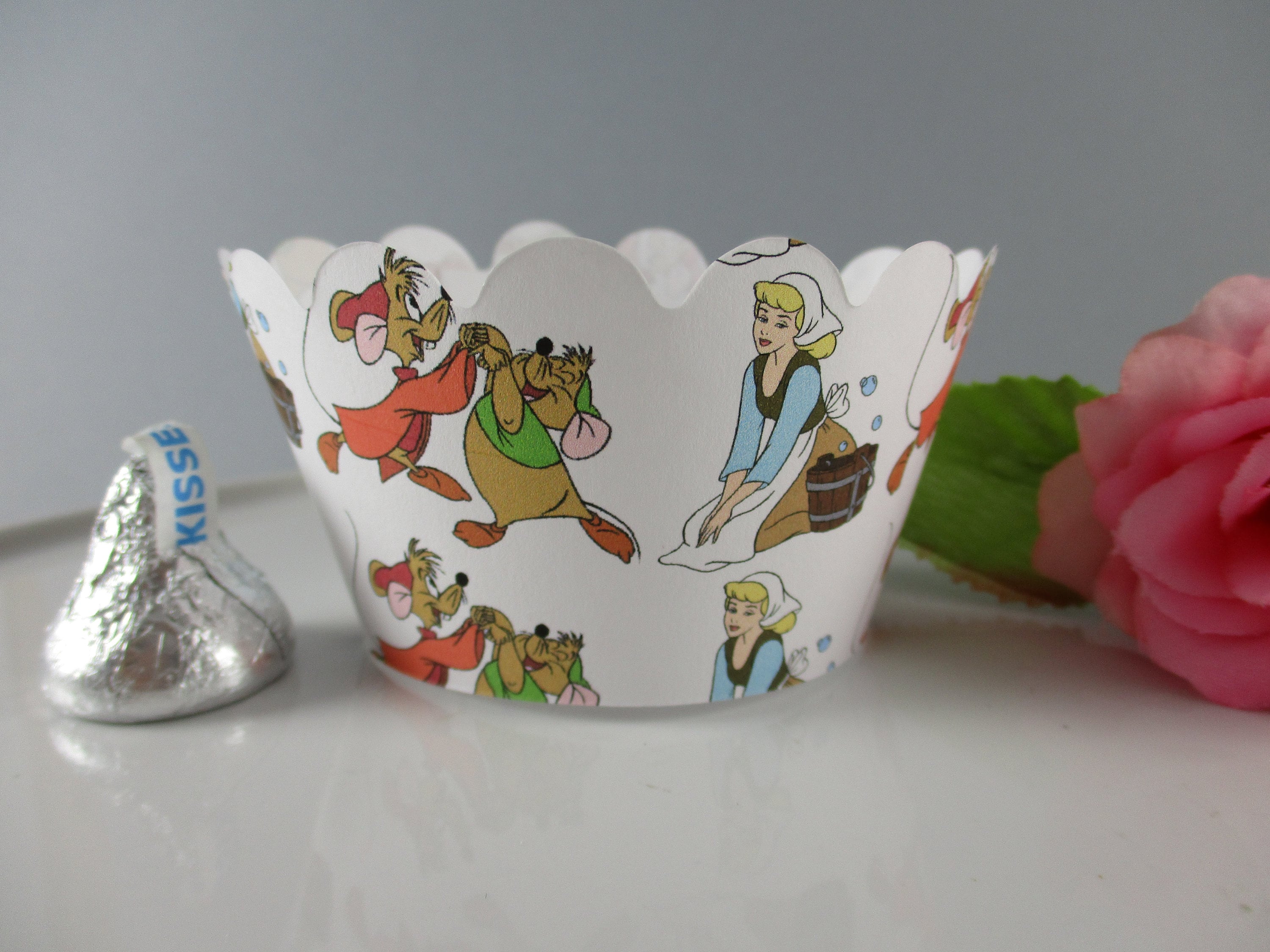 Princess Cinderella cupcake wrappers Cinderella cupcake wrappersPrincess birthday favors Cinderella princess party