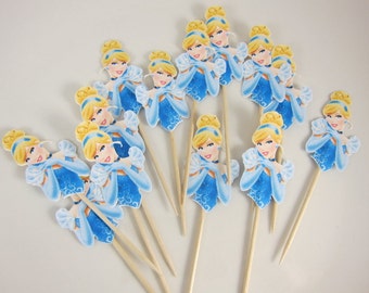 Princess Cinderella Cupcake Toppers, Double Sided