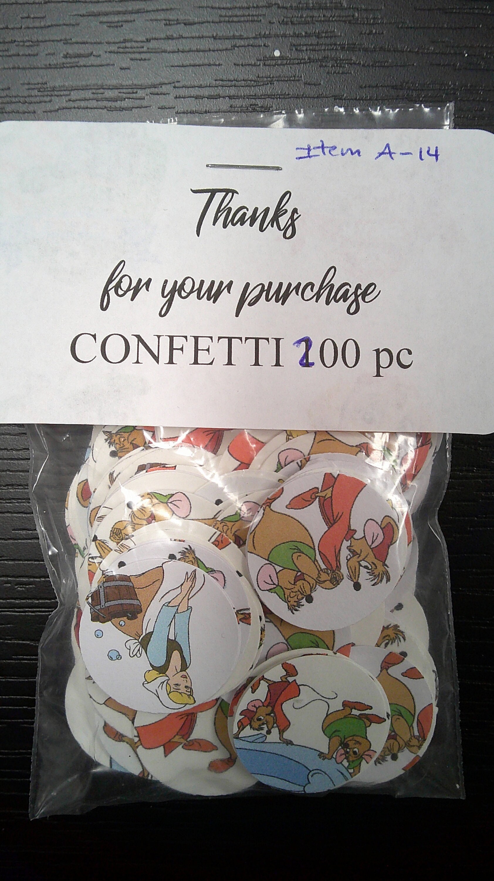 Ready to Ship Cinderella Confetti Princess Confetti 200 pieces Princess Party confetti confetti Princess birthday themed