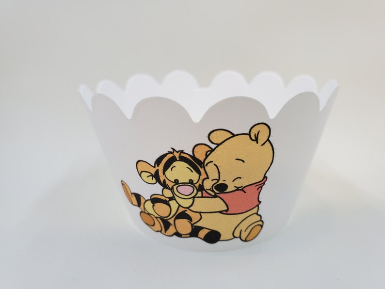 Winnie the Pooh Cupcake Wrappers Winnie the Pooh Partywinnie Etsy
