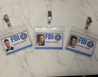 Supernatural FBI ID Badge, Cosplay Prop, Fandom Costume Accessory