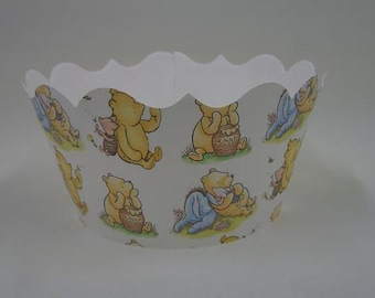Bear Cupcake Wrappers, Baby Shower Decorations, Honey Dessert Table, Woodland Party Supplies